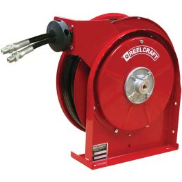 Reelcraft TH5400 OMP Twin Hydraulic Spring Retractable Hose Reel, 25' Twin  Hydraulic Hose Not Included
