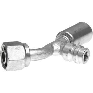 8ACB-8FTON134SP45 PolarSeal II Couplings (ACB) - Female O-Ring with R134 Service Port - 45 Bent Tube - Aluminum