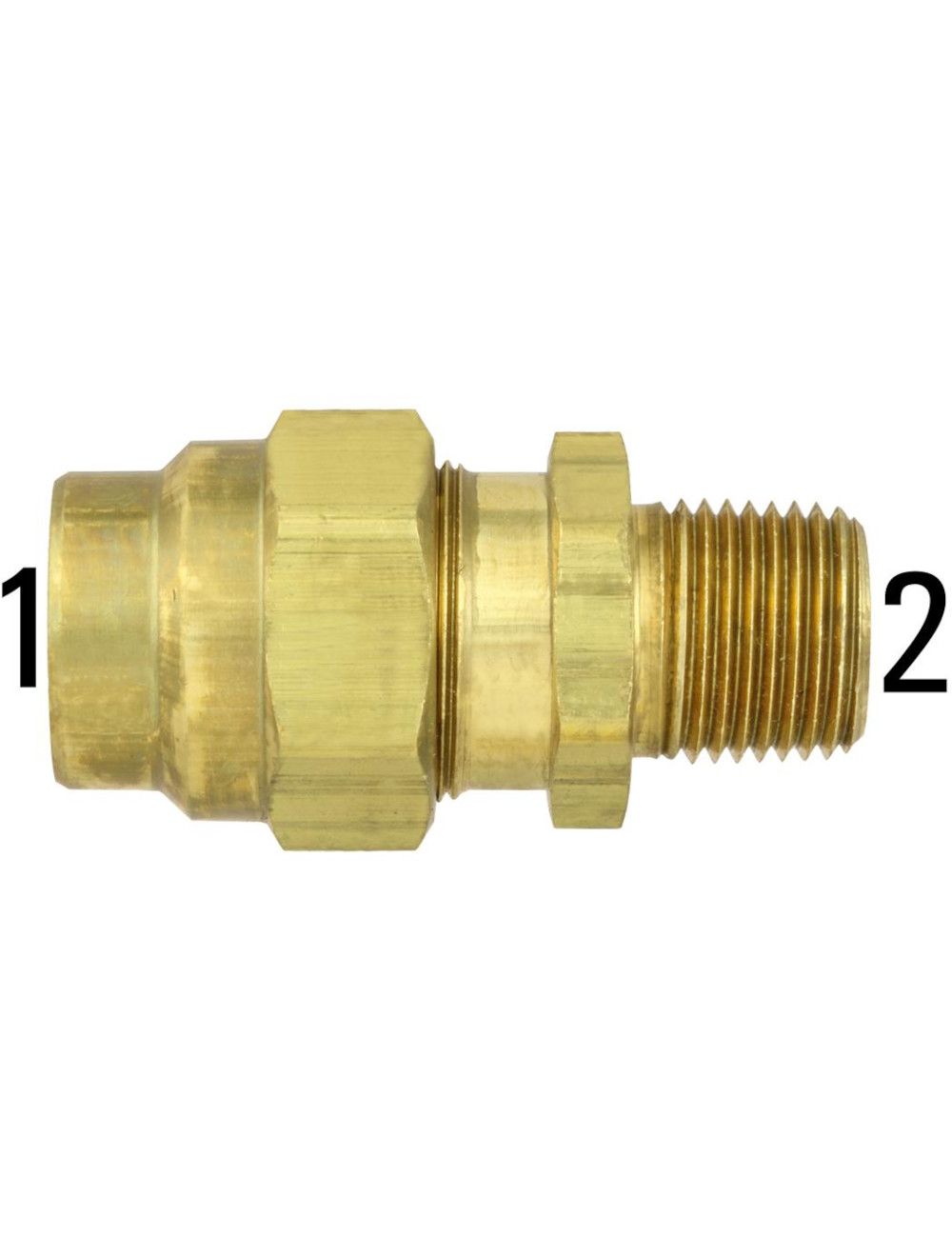 1568 06 08 AB x MP Male Connector DOT Air Brake for Hose